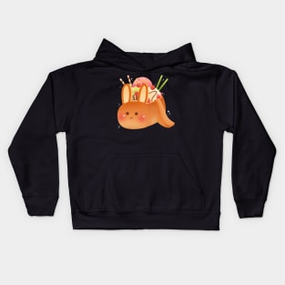 Bunny Toast Ice Cream Dessert Anxietea Kids Hoodie